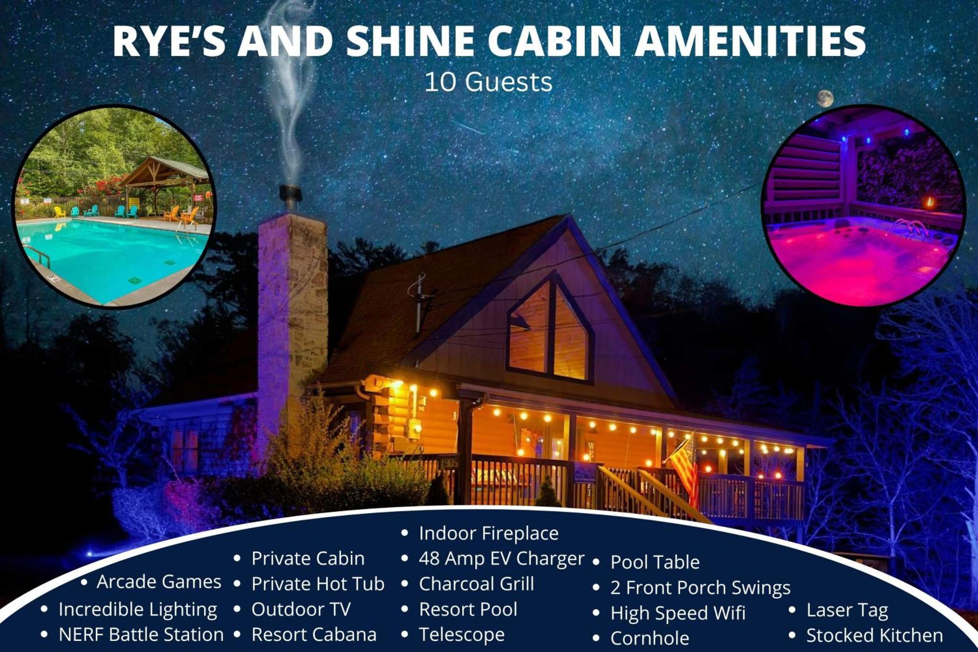 Ryes And Shine Bootlegger'S Cabin! Hot Tub* Pool* Arcade* Billiards *Ev * Pet Friendly เซอเวียร์วีล ภายนอก รูปภาพ